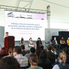 Rectora del CUValles en presentación del Protocolo para la Prevención, Atención, Sanción y Erradicación de la Violencia de Género de la Universidad de Guadalajara
